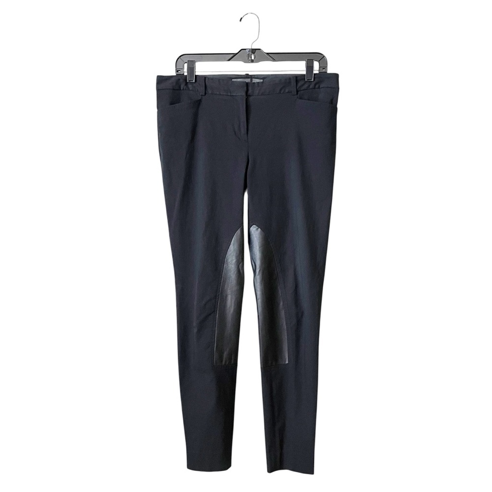The Limited Exact Stretch Pants Women's Size 8 Black Skinny Faux Leather Insets